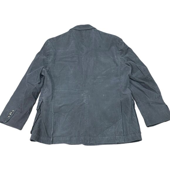 J Peterman Men's Size 46 Gray Sport Coat Corduroy Blazer Jacket Heavy J. Grey - Picture 2 of 11